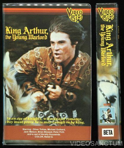 ACTION DRAMA BETA NOT VHS KING ARTHUR THE YOUNG WARLORD 1975 VIDEO GEMS HISTORIC