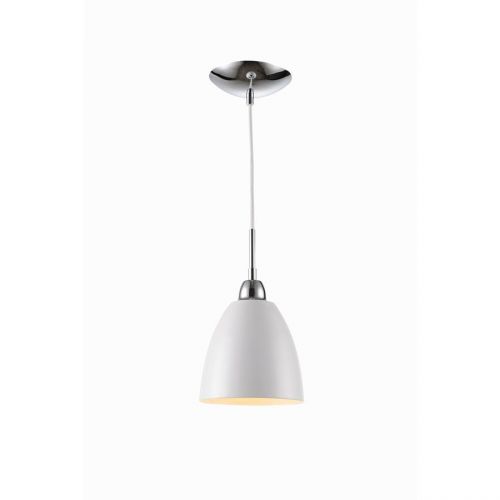 Woodbridge Lighting Vento 1-Light Mini-Pendant, White - 15323CWH