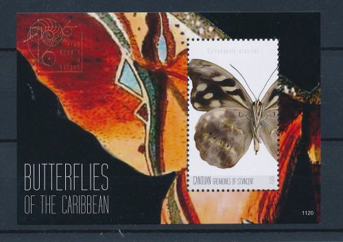 [33175] canouan st. vincent 2011 butterflies  mnh sheet
