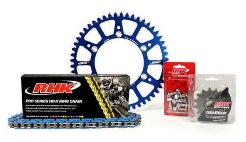 Husaberg te300 rhk blue x ring chain &amp; alloy sprocket 13/50 kit 2011-2014