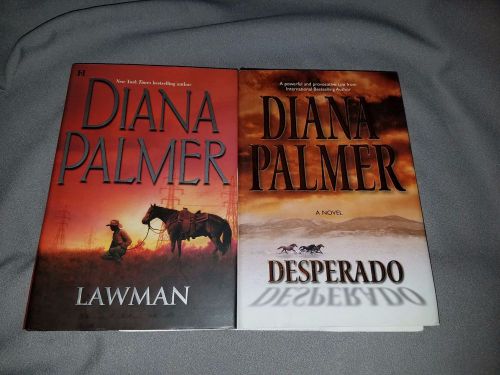 DESPERADO &amp; LAWMAN BY DIANA PALMER 2 BOOKS HARARDCOVER
