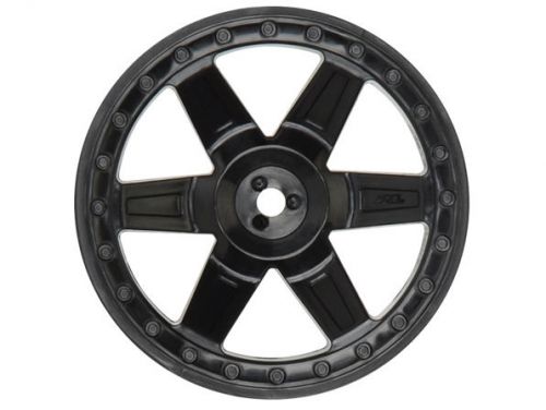 Proline desperado 2.8 black rear wheels (2) 273003