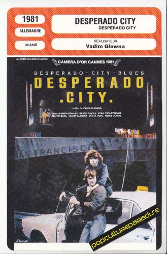 Desperado city 1981 cannes winner film movie photo card