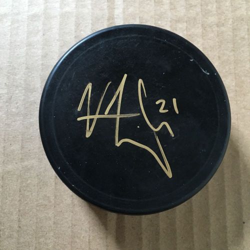 Vincent trocheck signed puck!! florida panthers!!