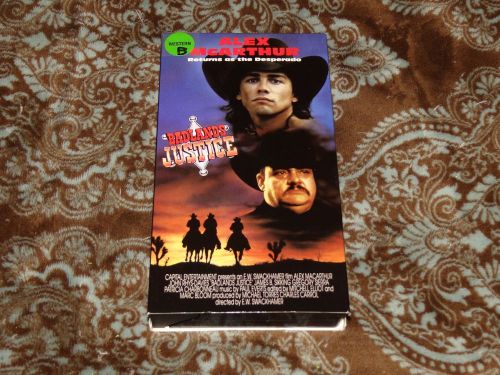 Desperado: Badlands Justice (VHS, 1989) Rare OOP HTF Alex McArthur! *NOT ON DVD*