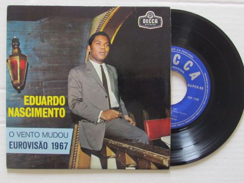 EDUARDO NASCIMENTO O Vento Mudou 7/45 EP Eurovision 1967 PORTUGAL