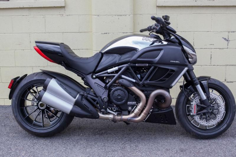 2013 Ducati Diavel - Chromo Edition - Black w/ Chromium Plated Tank - USED