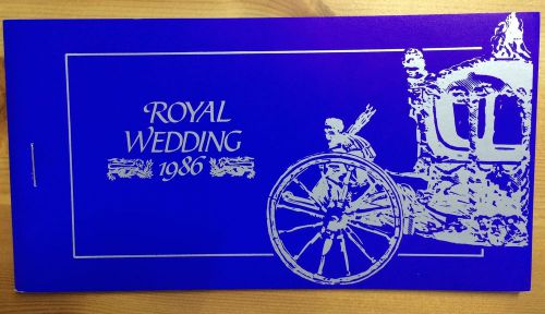 ROYAL WEDDING 1986 - PRINCE ANDREW &amp; SARAH FERGUSON - STAMP BOOKLET - ST VINCENT
