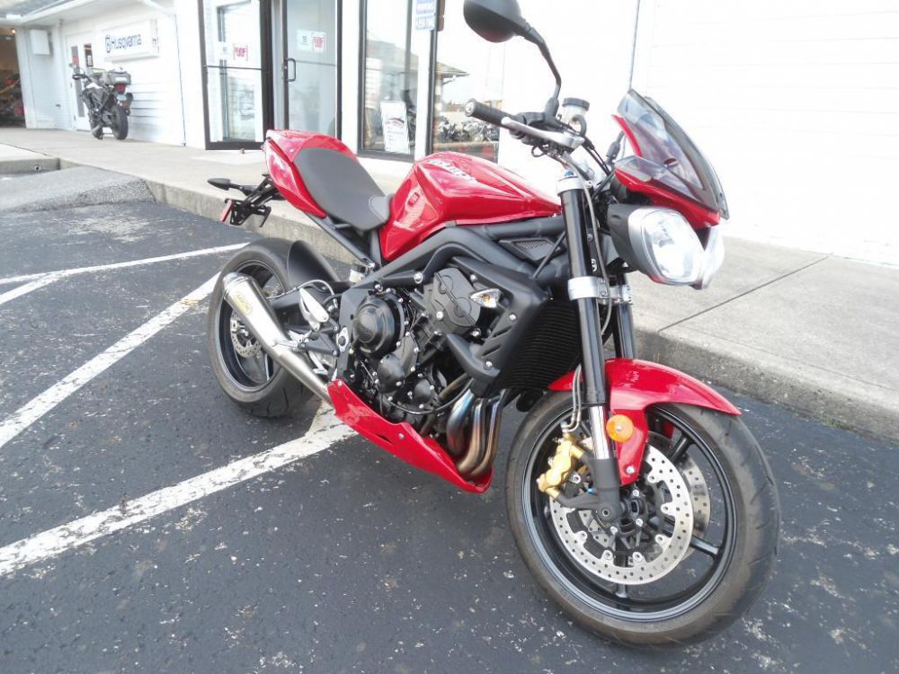 2012 Triumph Street Triple R - Diablo Red Sportbike 