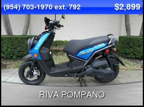 2013 yamaha zuma 125 dynamic blue automatic