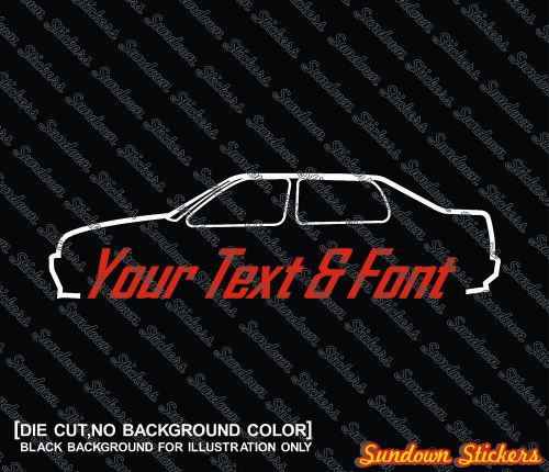 2x Custom, YOUR TEXT VW Jetta Mk3 / Vento (euro) VR6 car VAG , DUB Stickers