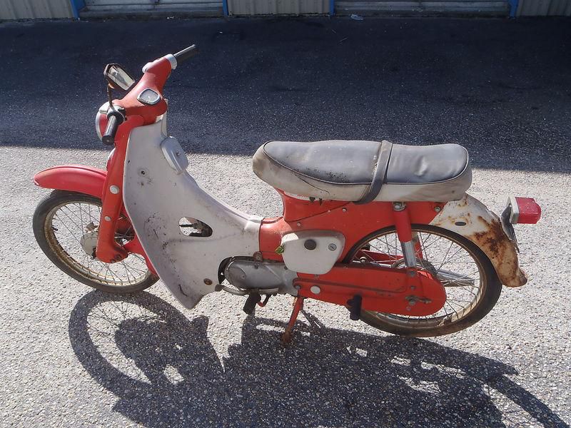 1965 honda cub 50 step through scooter