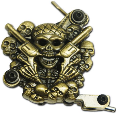 Desperado Skull Tattoo ink gun Machine 10 wrap coil set needle kit Liner Shader
