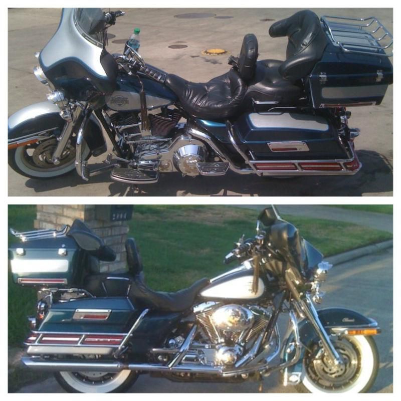 2002 Harley Davidson Electra Glide Classic / Luxury Blue and Ice