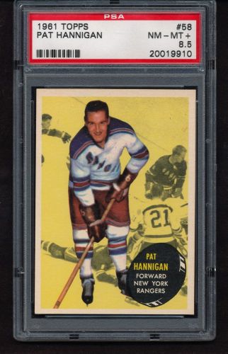 1961 topps pat hannigan #58 psa 8.5