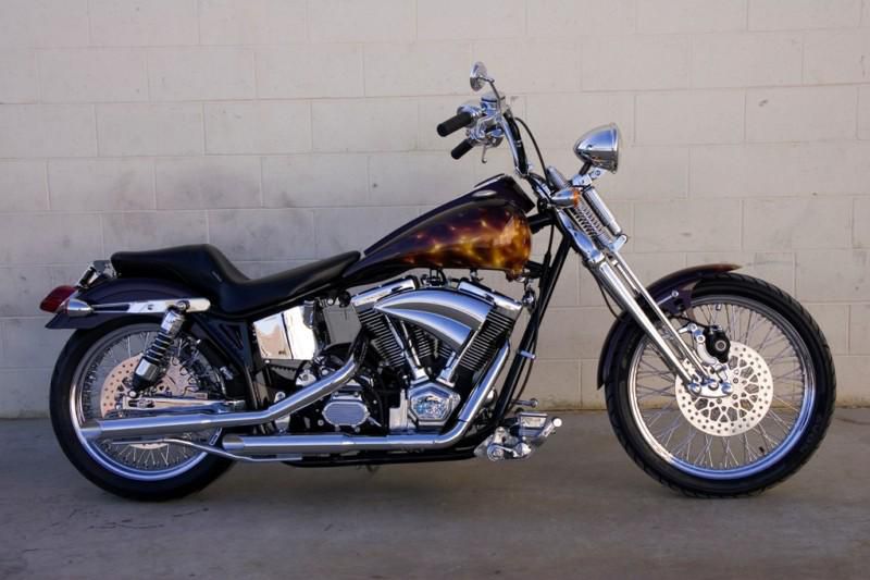 Paughco custom built motorcycle new 2010 only 34 miles, revtec 115, (harley)