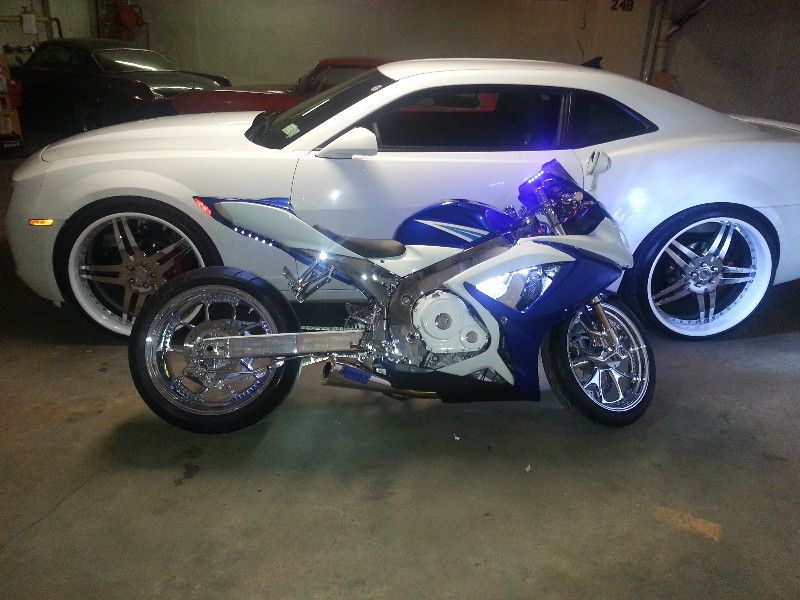 06 suzuki gsxr750 chromed out 300 kit air ride leds hids