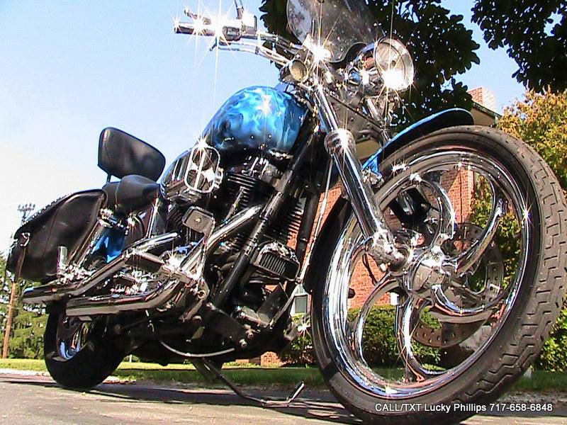 2005 Harley Davidson DANA Wide Glide FXDWGI Flames and Custom Chrome SHOW BOAT!