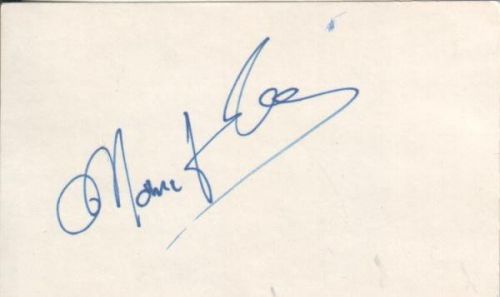 Marc vento autographed index card popular french actor