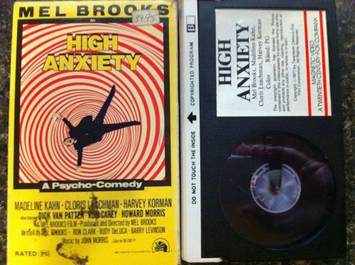 HIGH ANXIETY - Beta - Mel Brooks - Original Release on Video