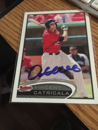 Vincent Catricala Seattle Mariners Signed 2013 Topps Card