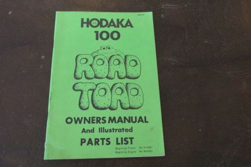 Hodaka 100 Road Toad owners manual