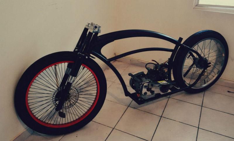 Completely Custom Stretch Cruiser Motorcycle Prototype