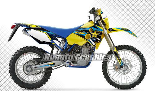 2000-2005 HUSABERG FE450 MOTOCROSS Team Racing Full Decal Kungfu Graphics Kit