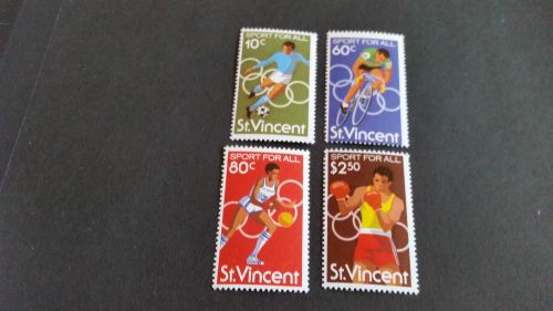 St.vincent 1980 sg 640-643 sport for all mnh