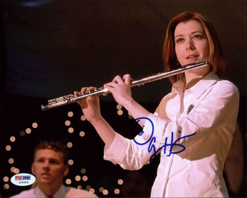 Alyson hannigan american pie signed authentic 8x10 photo psa/dna #z56504