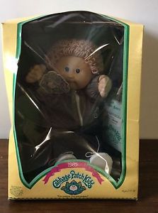 Cabbage patch 1985 champagne hair boy tooth dimples new in box &#034;lionell vincent&#034;