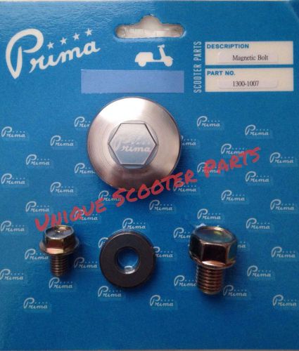 Scooter GY6 150cc High Quality Prima Magnetic Oil Drain Kit; Genuine, Kymco