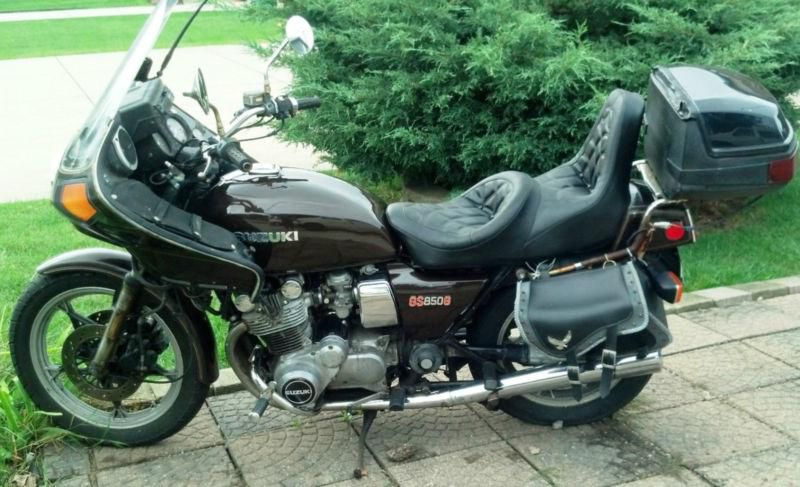 1981 suzuki gs850g "as is" for "parts or repair" does not run! clear title!