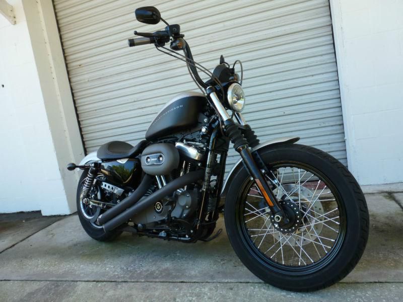 2009 harley davidson xl1200 n nightster sportster - black/silver