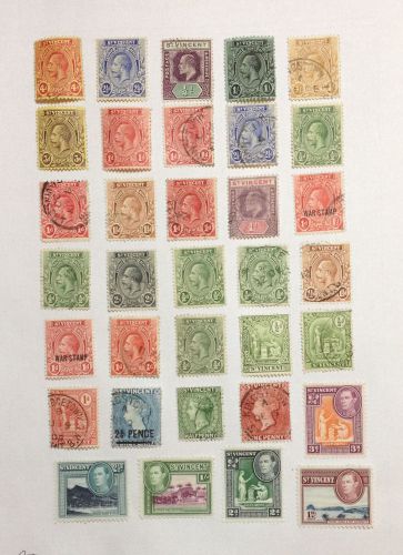 ST VINCENT a collection of 62 mint/used stamps QV to QEII - 3 photos.