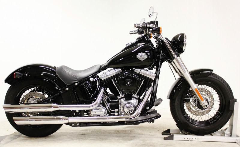 2012 Harley-Davidson Vivid Black Softail Slim FLS 103-6 speed Bobber Motorcycle