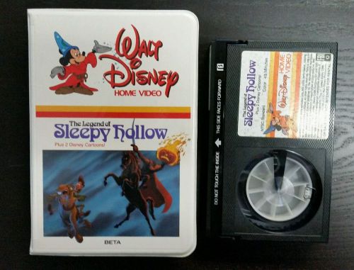 Vintage Walt Disney BETA White Clamshell The Legend of Sleepy Hollow Halloween
