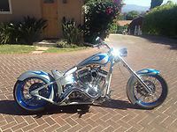 CUSTOM BUILT CHOPPER MOTORCYCLE FAST AND LOUD!