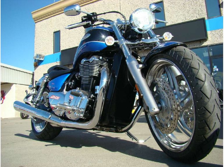 2013 triumph thunderbird abs - caspian blue / phantom bl 