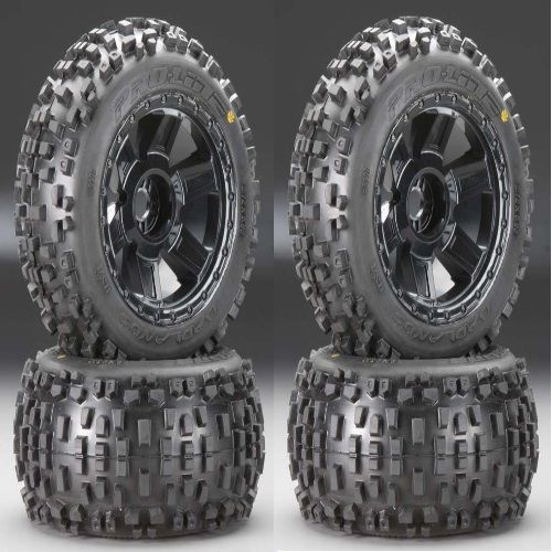 Pro-Line 1178-11 3.8&#034; Mounted Badlands Tires w/ Desperado Wheels (4) Revo T-Maxx