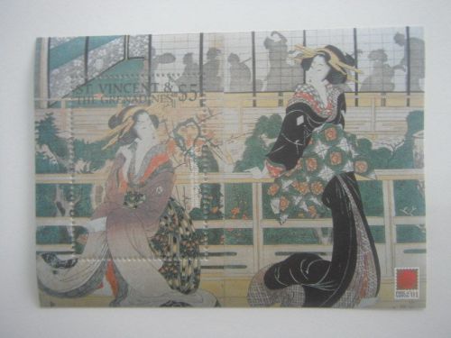 St. vincent &amp; grenadines-art-painting-japanese art