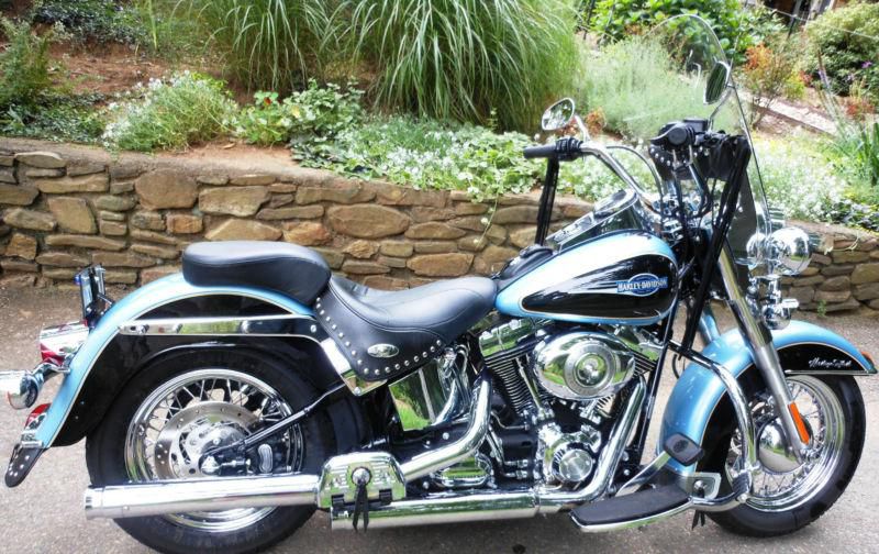 2007 Harley-Davidson FLSTC Softail Custom Suede Blue Denim
