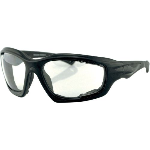 Bobster Black with Clear Lens Desperado Motorcycle Riding Sunglasses