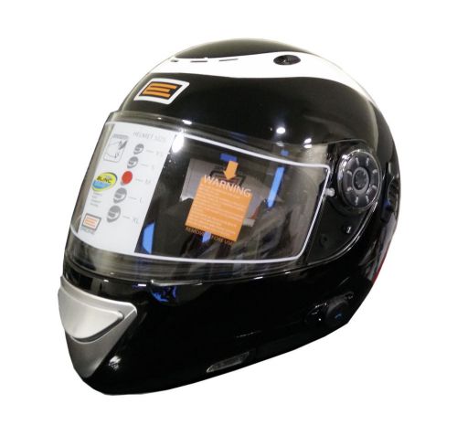 ORIGINE VENTO BLUETOOTH BLINC FULL FACE MOTORCYCLE HELMET GLOSS BLACK WHITE