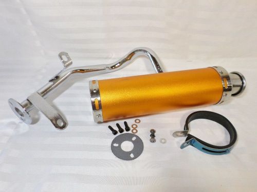 Golden Alloy Performance Exhaust GY6 50cc Chinese Scooter Tao Tao Kymco VIP