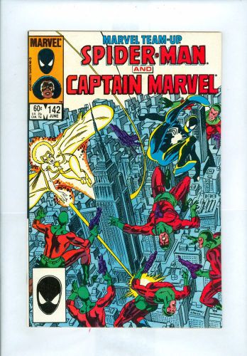 Marvel team-up #142 vf+ hannigan wiacek larocque spider-man captain marvel