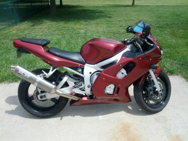 2000 yzf-r6 600cc + vance & hines titanium can + shaved taillights no reserve