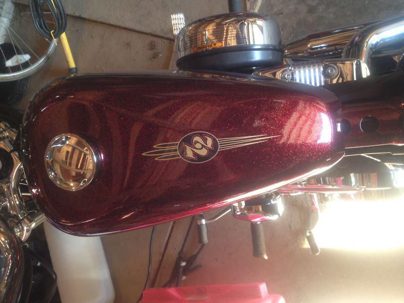 new 2012 Harley Davidson hard candy paint job (big red) xl1200V sportster