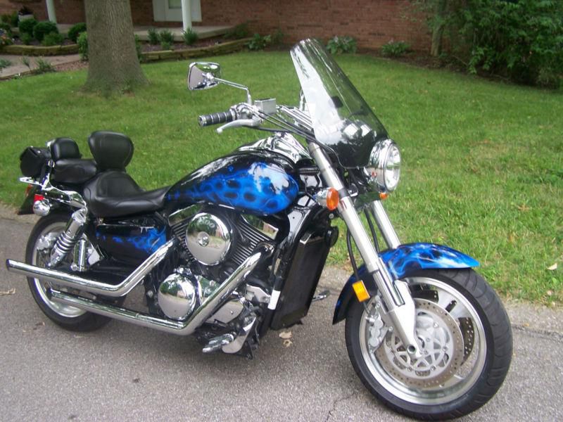 2002 fully customized kawasaki mean streak 1500 bad a bike corbin vance leds mor