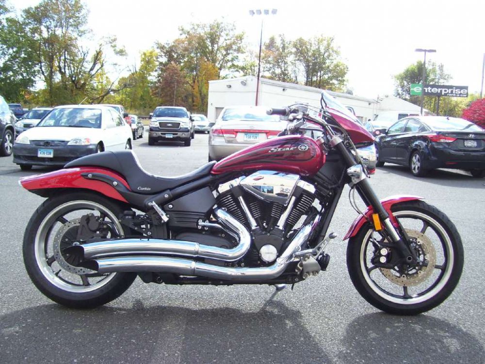 2008 YAMAHA WARRIOR, Candy Red, 102ci Air-Cooled V-Twin Engine/1670cc